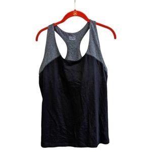 NWT Aspire | BLk and Grey Racerback‎ Athletic Top  Sz XL